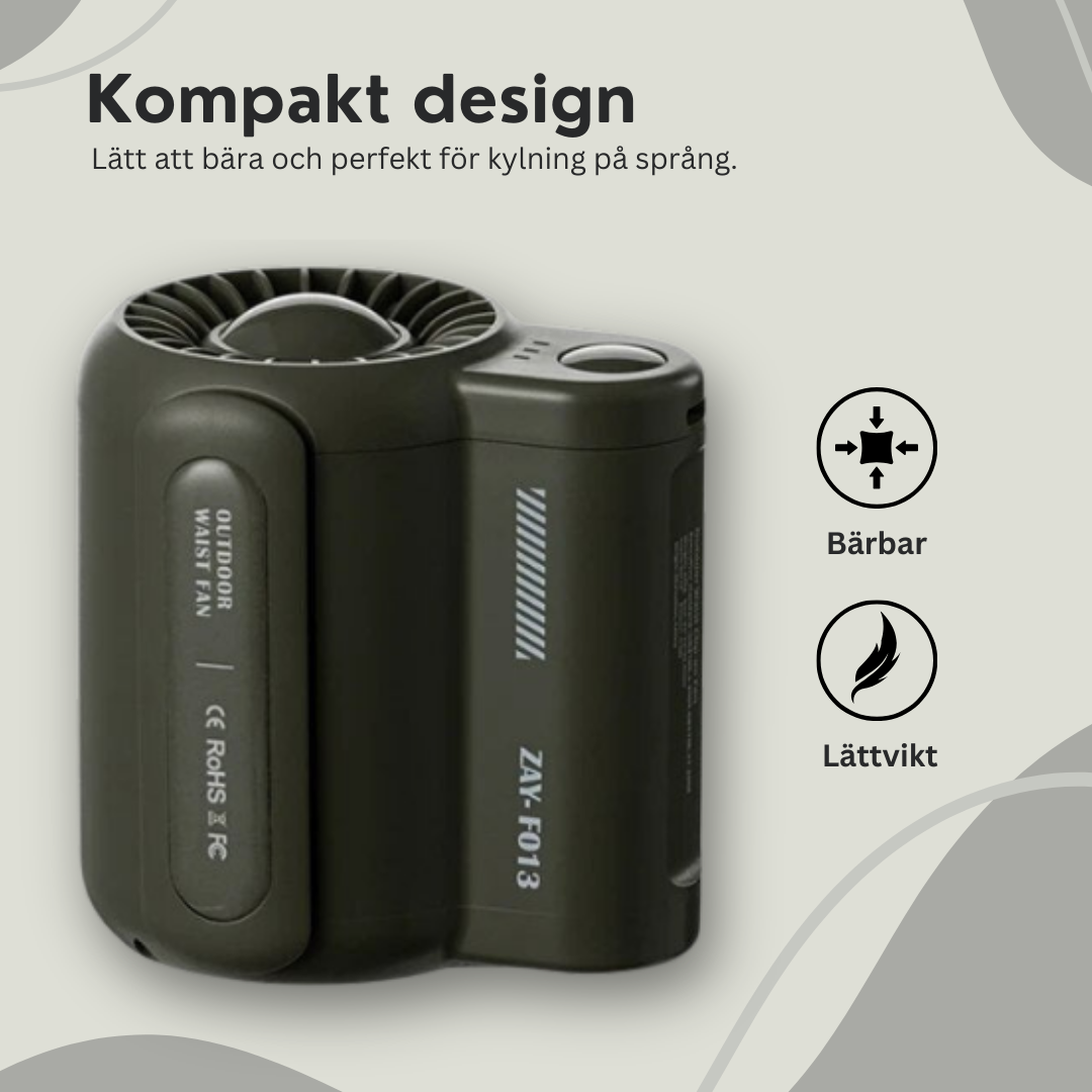 Coolix® Clip-on bärbar luftkylare-Hemnix-Grön-Hemnix