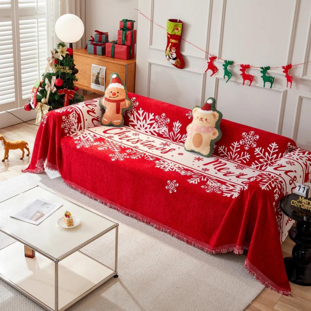 Snöflingor Helg Sofföverdrag Carvallo