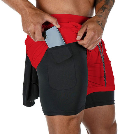 Träningsshorts med Innerbyxa för män-Personligt-BB-3-S-Hemnix
