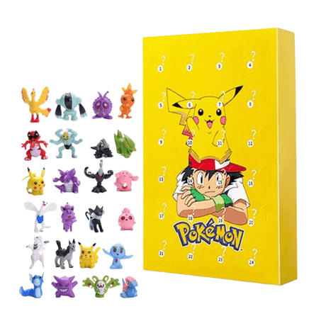 Poke Jul Adventskalender Mysterieskrin - 24st Figurer-Jul-BB-Stil C-Hemnix