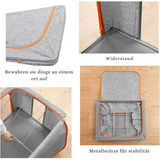 Carvallo - Fällbar förvaringslåda med metallram och fönster Carvallo