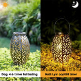 Carvallo - Stilig solcellslampa med varmt LED-ljus Carvallo