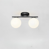 Nordic LED taklampa i glas - elegant vit boll för alla rum MILA Sverige