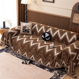 Ockra Streak Texturerat Sofföverdrag Carvallo