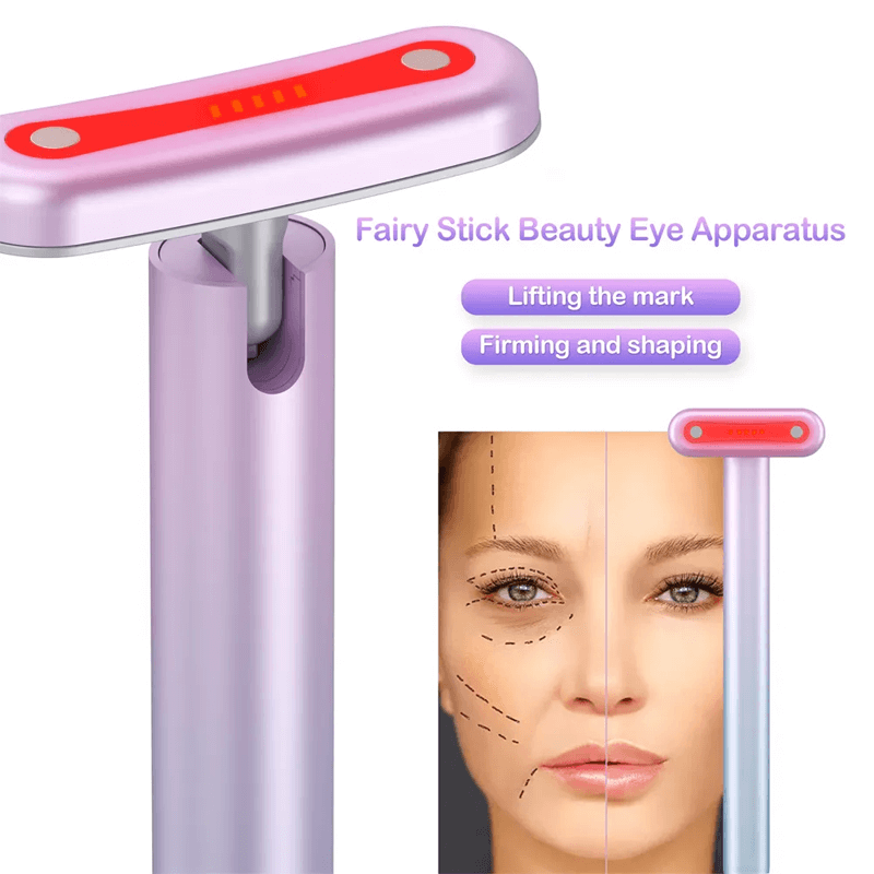 4-i-1 Ansiktsstav Anti Aging Rött ljus Terapi-Personligt-BB-Hemnix