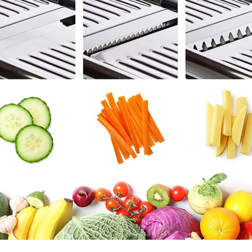 SlicePro – Justerbar mandolinskivare för precisa skärningar med flera tjockleksalternativ Carvallo