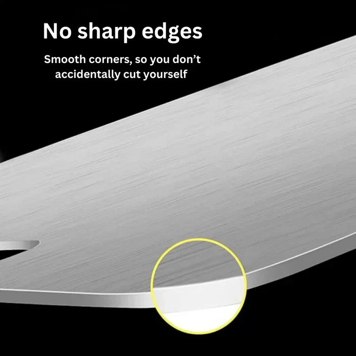 Carvallo – 100% Rostfritt Stål Antibakterisk Skärbräda för Hygienisk och Hållbar Matlagning Carvallo