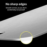 Carvallo – 100% Rostfritt Stål Antibakterisk Skärbräda för Hygienisk och Hållbar Matlagning Carvallo