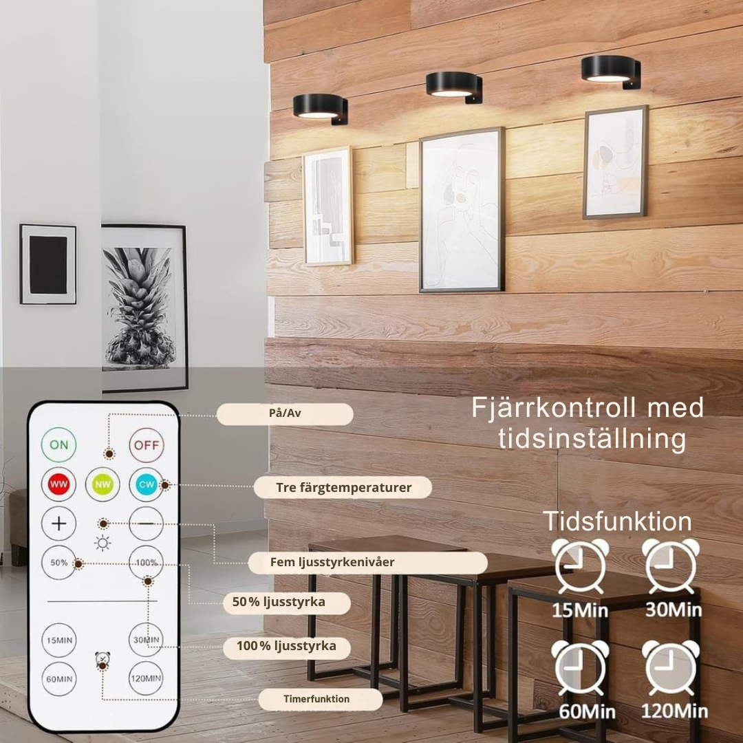 MagnaGlow – Ritljuspanel med 13 effekter Carvallo