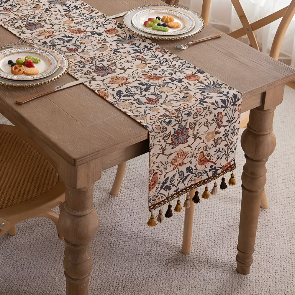 Vintage Floral & Bird Jacquard Duklopp Carvallo