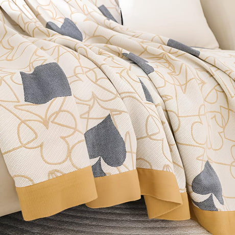 Poker Mönster Bomull Filt Carvallo