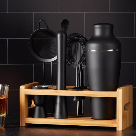 Cocktail Shaker Set med Ställ – 8-delars Barset för Hemmabaren Hemnix