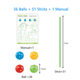 3D Lekhus | Byggsats med Pinnar DIY Gör Det Själv Lärande för Barn-Barn-BB-Set 3-Hemnix