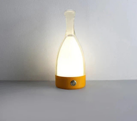 LuxeGlow - Modern Glas Bordslampa med Dimbar LED Belysning Carvallo