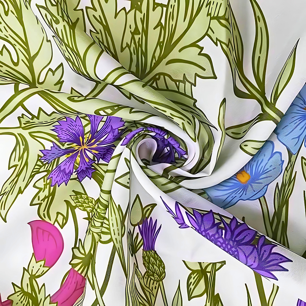 Pastoral Style Plants Vattentätt Duschdraperi Carvallo