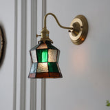 Vägglampa med vintage glas skugga armatur Carvallo