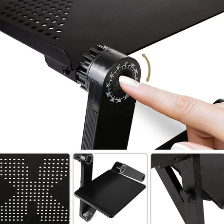 360 Ergonomisk Laptop Ställ För Skrivbord Med Avtagbar Musplatta Carvallo