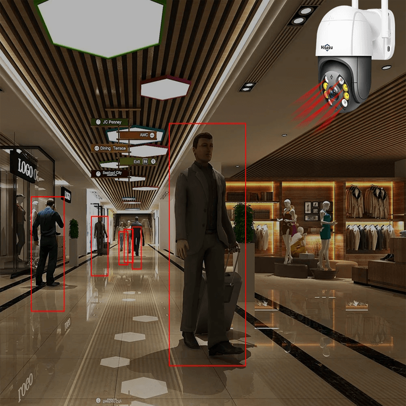 Smart WiFi Säkerhetskamera – Med Infraröd Nattvision, APP & AI-Smarta Hem Kamera-BB-Hemnix