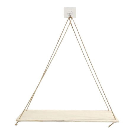 Carvallo – Hängande Trähylla med Minimalistisk Repdesign Carvallo