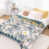 Retro Botanica Bliss Cotton Blanket Carvallo