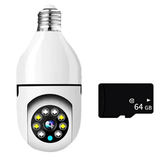 5G WiFi Övervakningskamera i Lampformat – Trådlös Smart Rörelsesensor-Smarta Hem Kamera-BB-Lampkamera 2MP 5G + 64GB-kort-Hemnix