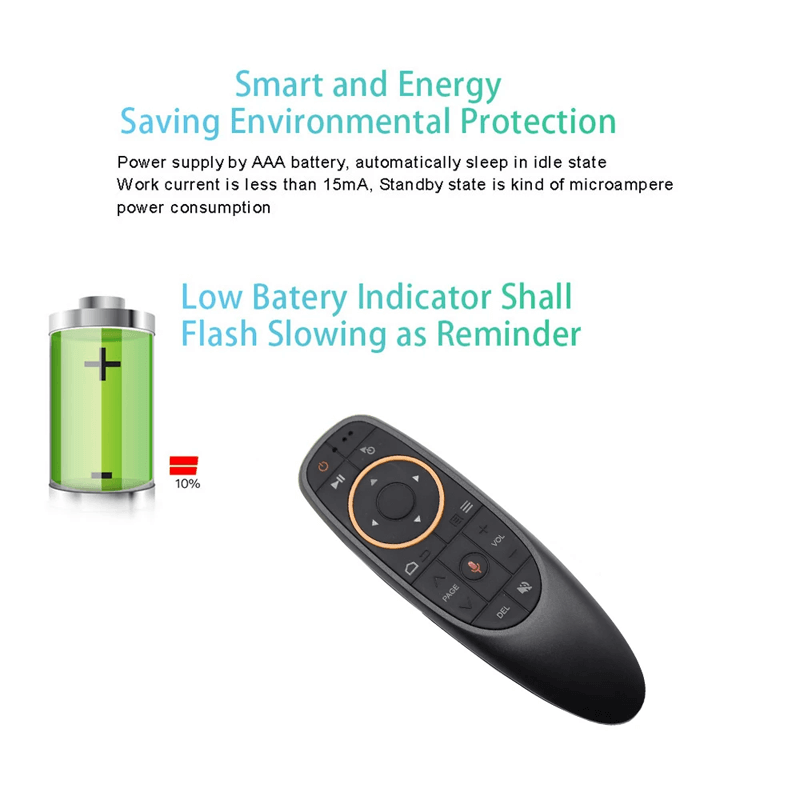 Röststyrd Fjärrkontroll – 2.4G Trådlös Air Mouse-Smarta Hem Fjärrkontroll-BB-Hemnix