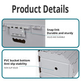 Fällbar bärbar toalett | Hållbar, platsbesparande design för camping, vandring och vägtrippar Carvallo