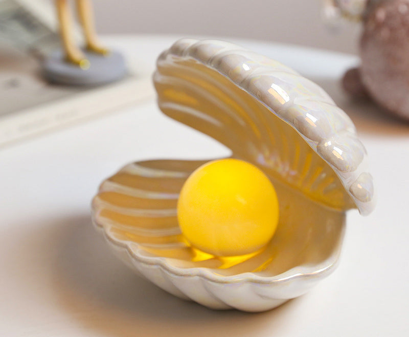 Elegant keramisk pärla LED nattlampa – Soft Glow Ambient Lampa MILA Sverige