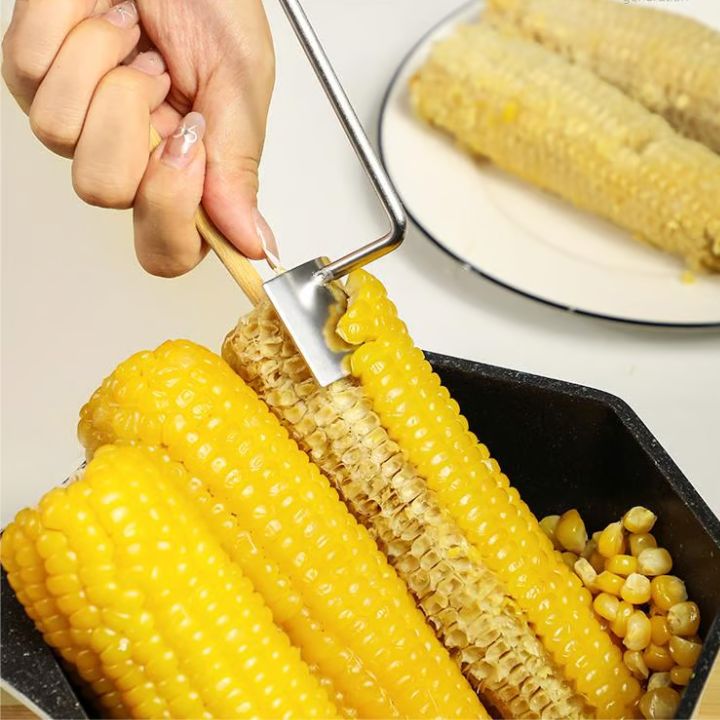 SteelSlice - Majsskalare i rostfritt stål MILA Sverige