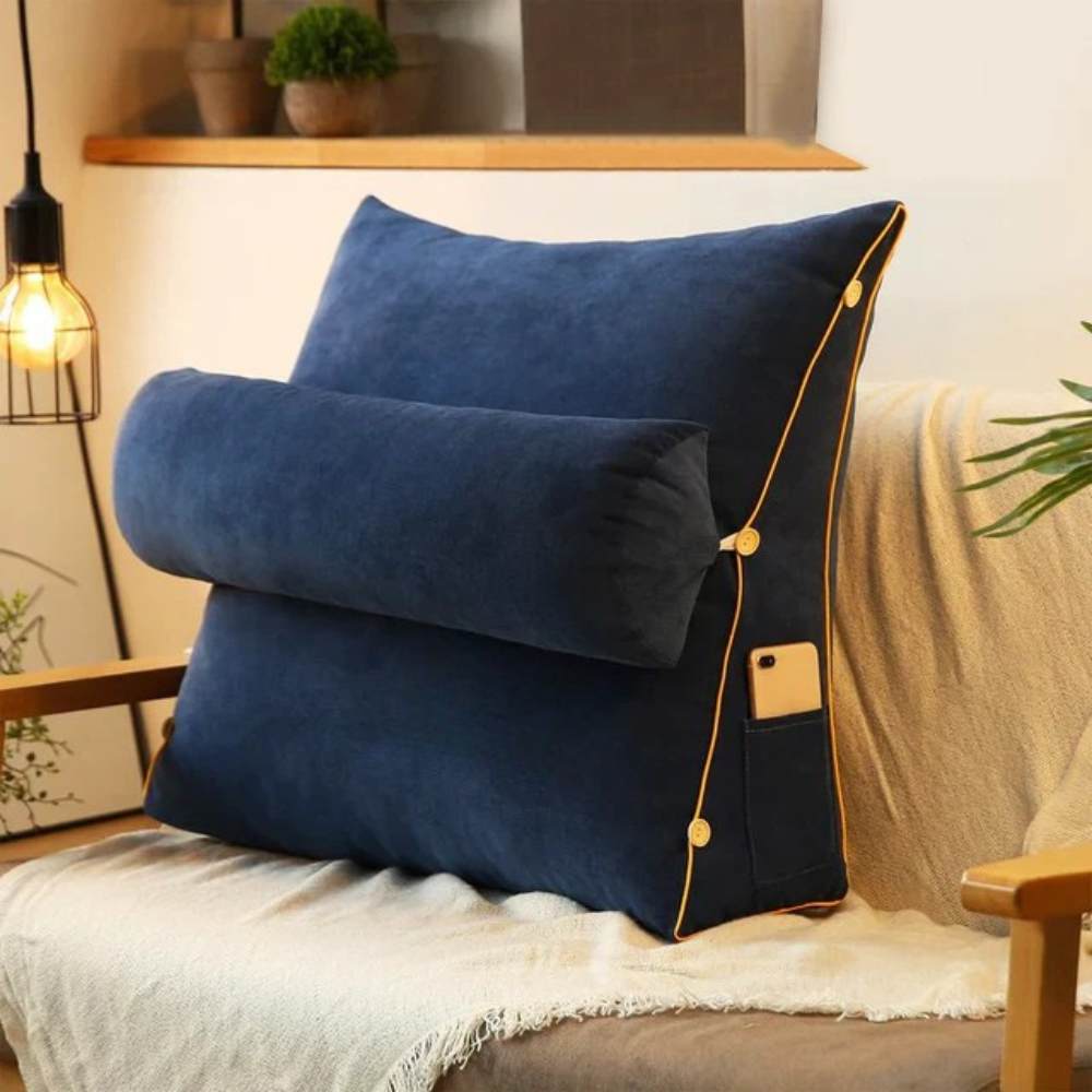 Ryggstödskudde med avtagbar nackrulle Carvallo