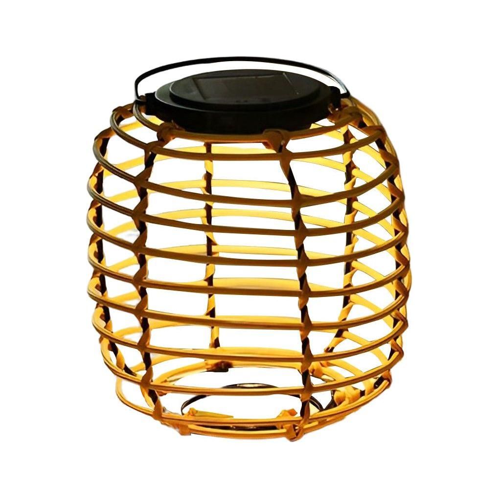 Solar lantern i rottingdesign – dekorativ trädgårdsbelysning för utomhusbruk Carvallo