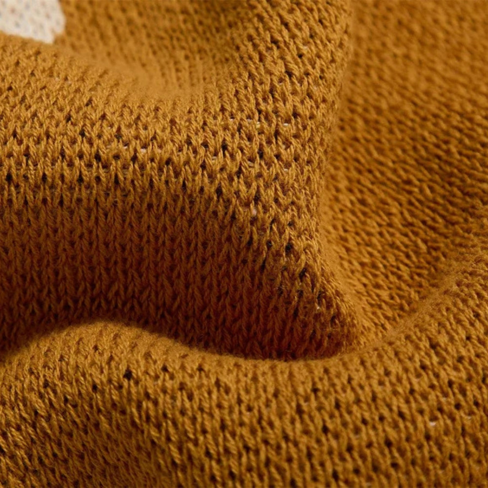 Skandinavisk Fet Blommönster Filt Carvallo