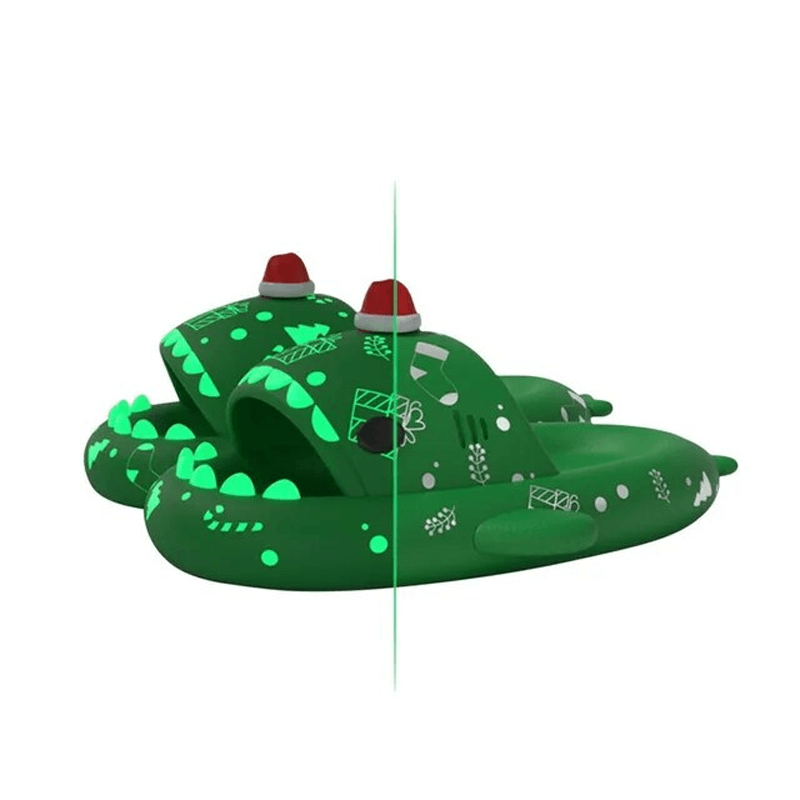 Bekväma Lysande EVA Shark Slides-Personligt-BB-Grön-36-37-Hemnix