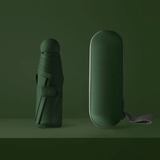 Kompakt Hopfällbart Paraply-Personligt-BB-Mörkgrön-Hemnix