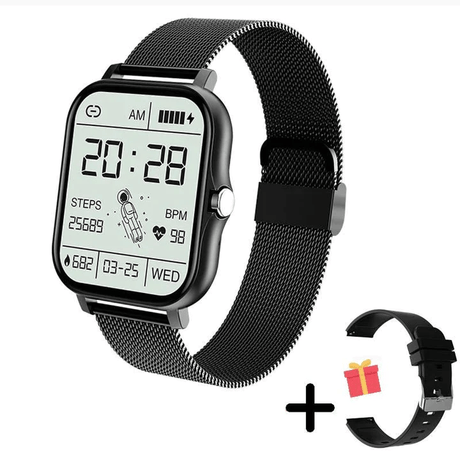 Digital Smart Watch för Män & Kvinnor Med Bluetooth Samtal, Full Touch Skärm, Fitness & Sport Tracker Carvallo
