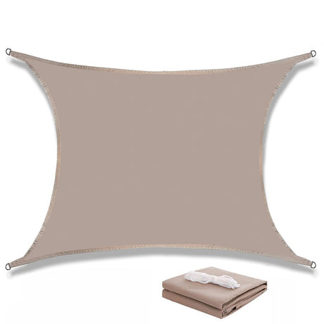 Rektangulärt Vattentät Solsegel-Kök-BB-Khaki-2 x 2m-Hemnix