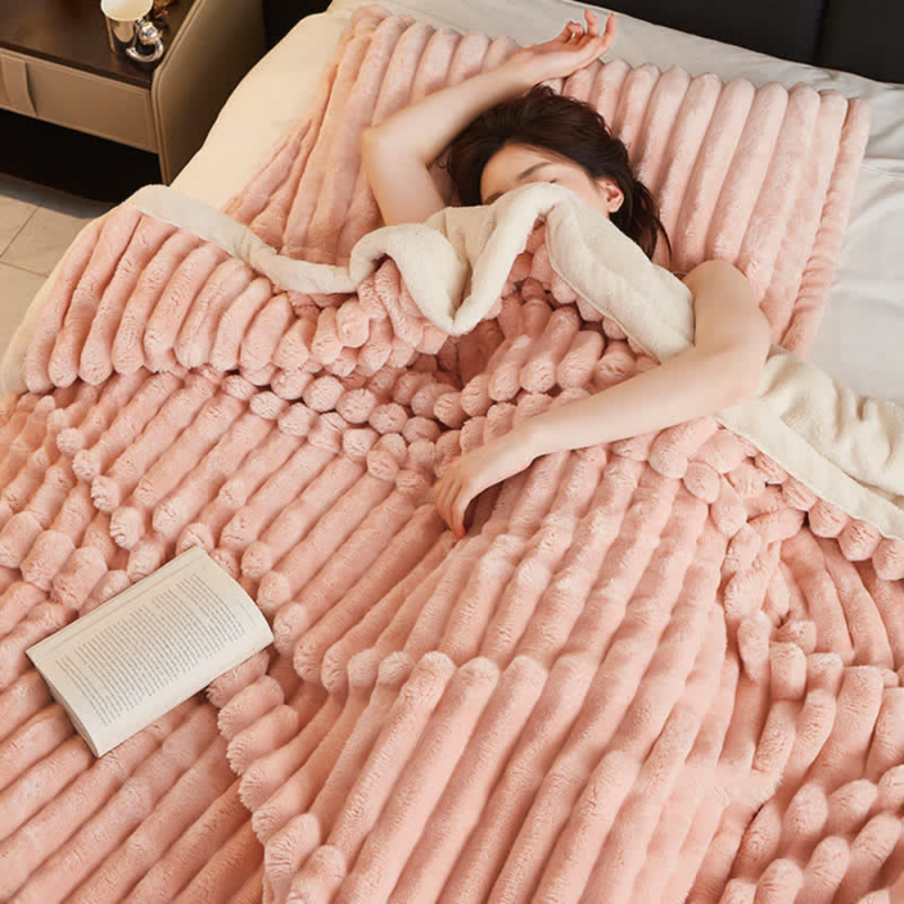 Mjukt Falskt pälsfleecefilt Carvallo