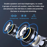 PC Soundbar Högtalare – USB-driven med LED-ljus 3,5 mm jack för Laptop & TV Carvallo