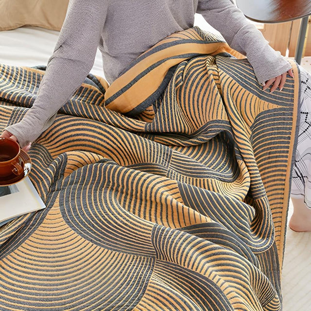 Muslin Vändbar Bomulls Pläd Carvallo