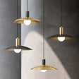 1-Ljus Mid-Century Messing Hänglampa Carvallo