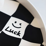 Rund Schackrutig Förvaringsbricka Carvallo