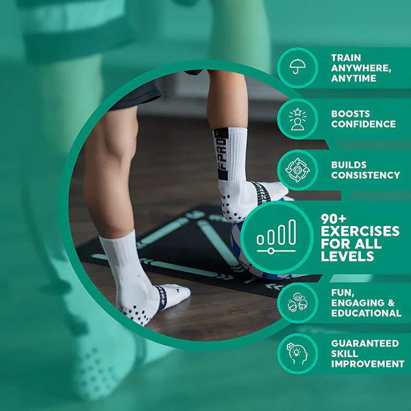 Fotboll Pro Träningsmatta och Videoträningsprogram Carvallo