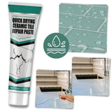 Carvallo – Reparationssats för keramiska sprickor med vattentät pasta och hållbar ytfinish Carvallo