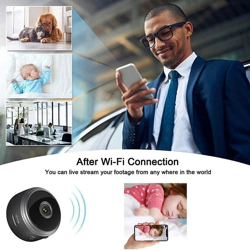 1080p Magnetisk WiFi Mini Säkerhets Trådlös Kamera Carvallo
