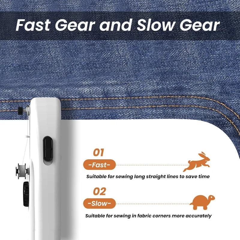 Mini bärbar symaskin – Elektrisk och lätt att använda Carvallo