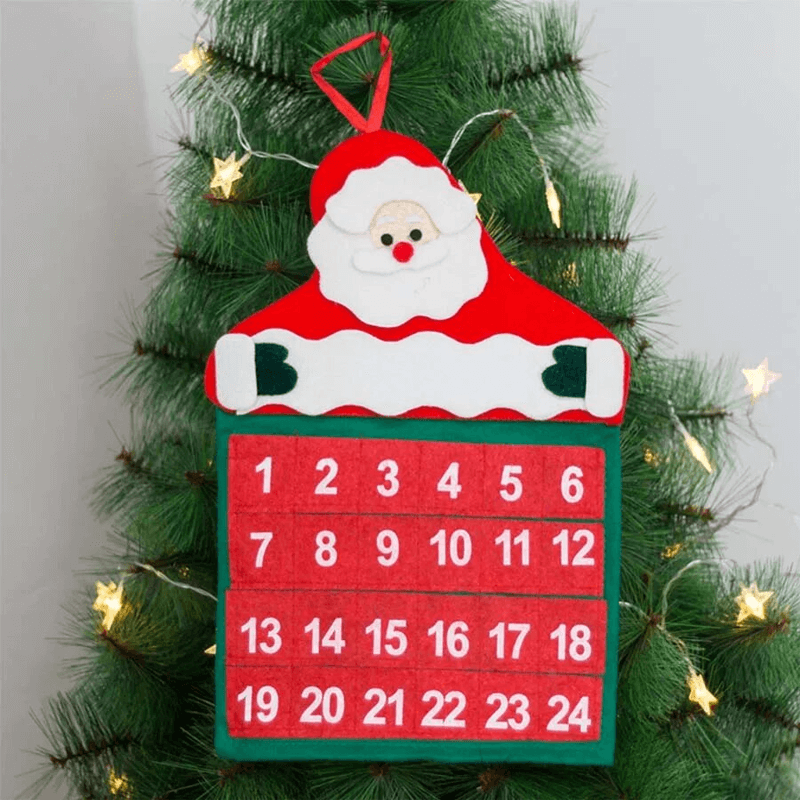Nedräkning Jul Adventskalender i Tyg - Jultomte 24 Dagar-Jul-BB-Hemnix