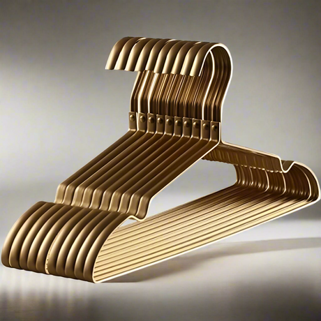 RoyaleGlow Aluminiumlegering Antiglid Hängare för Garderob Organisation Carvallo