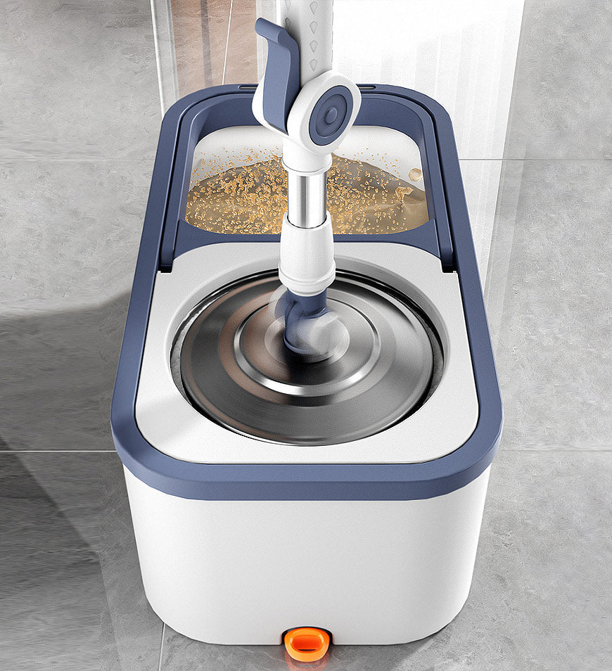 Carvallo skurtrasa med avskiljningssystem | 3 ersättninghuvuden | 136 cm handtag | Handsfree urvridning Carvallo