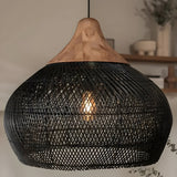BistroBeam Light - Modern Rattan- taklampa Carvallo