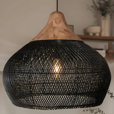 BistroBeam Light - Modern Rattan- taklampa Carvallo